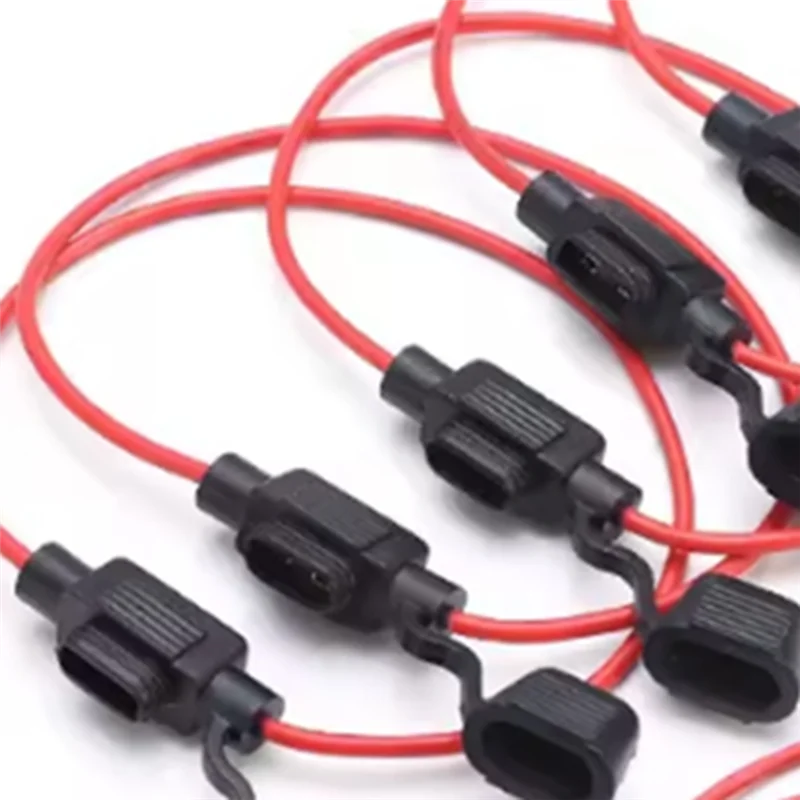 

【Favorite!】Damp Proof Splash Resistant 12V 30A Car Motorcycle DC Insert Fuse Holder Line Mini Blade Adapter Switch Socket