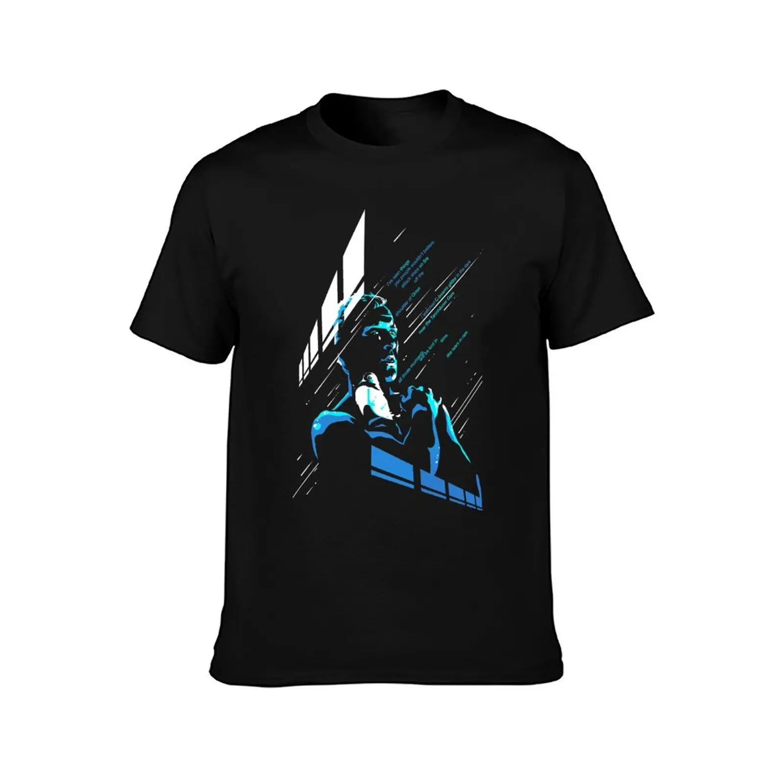 like tears in rain T-Shirt anime t shirts oversize T-Shirt
