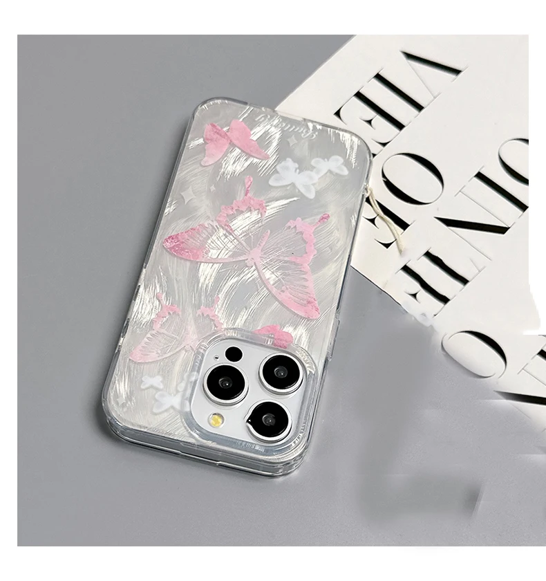 Butterfly Case For IPhone 12 13 14 15 Pro Max 14 15 Plus 11 12 Mini 7 8 Plus 6 6s X XR XS Max TPU Phone Case Cover