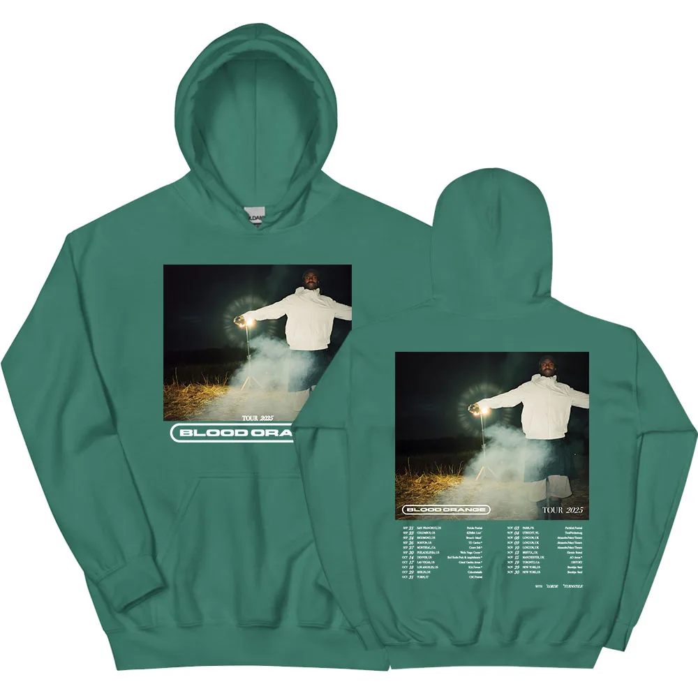

Blood Orange Tour 2025 Hoodies Autumn Winter Men Women Sweatshirt Singer Fashion Graphic Printing Pullovers Hooded Long Sleeve