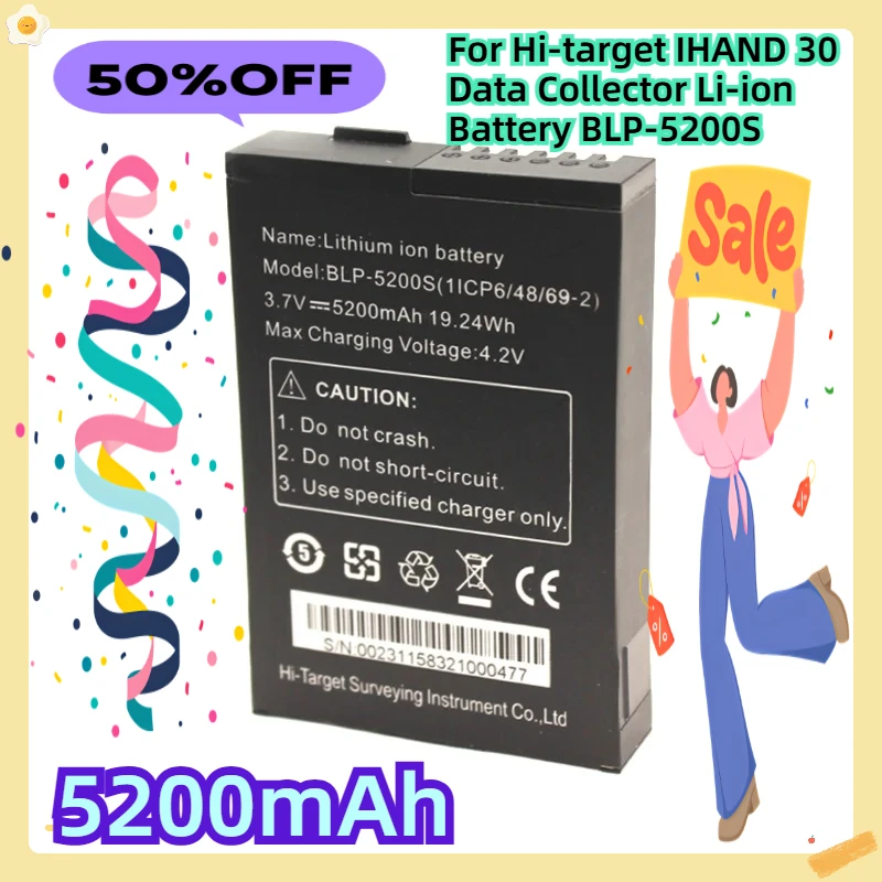 

For Hi-target IHAND 30 Data Collector Li-ion Battery BLP-5200S