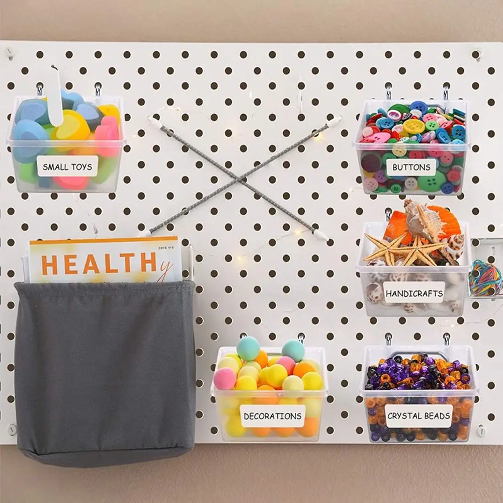 Assortment PP Pegboard Bins Pegboard Box Organizing Accessories