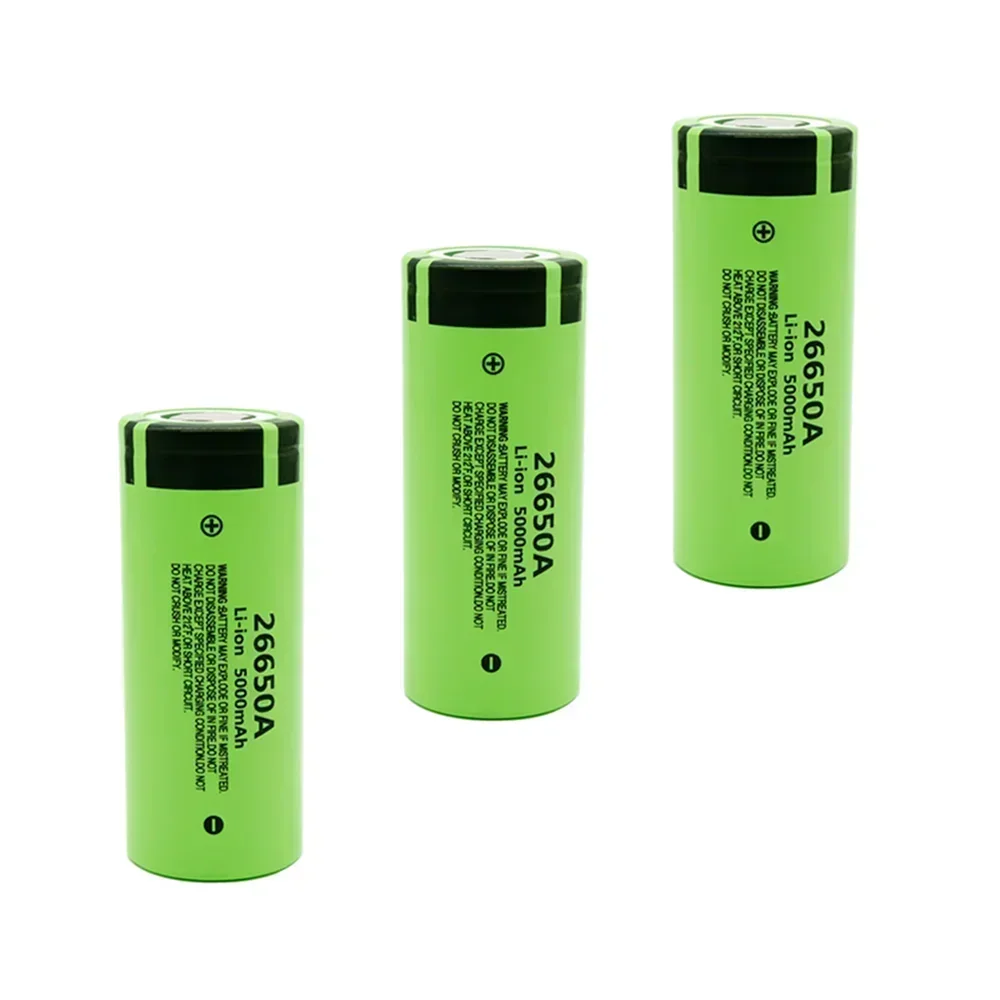 100% Original Hohe Kapazität 26650A 26650 5000mAh lithium-batterie für Taschenlampe power Bank Li-Ion Akkus