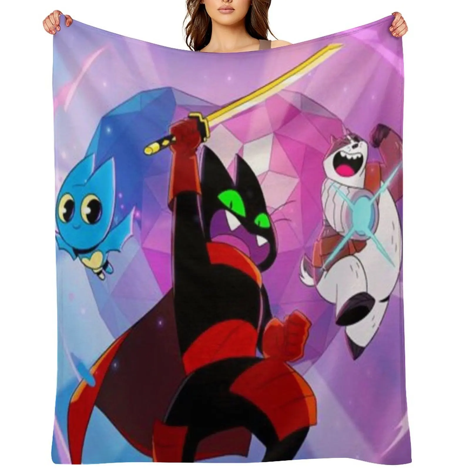 

Mao Mao, Heroes of Pure Heart Throw Blanket anime Nap Sofa Quilt Kid'S Blankets