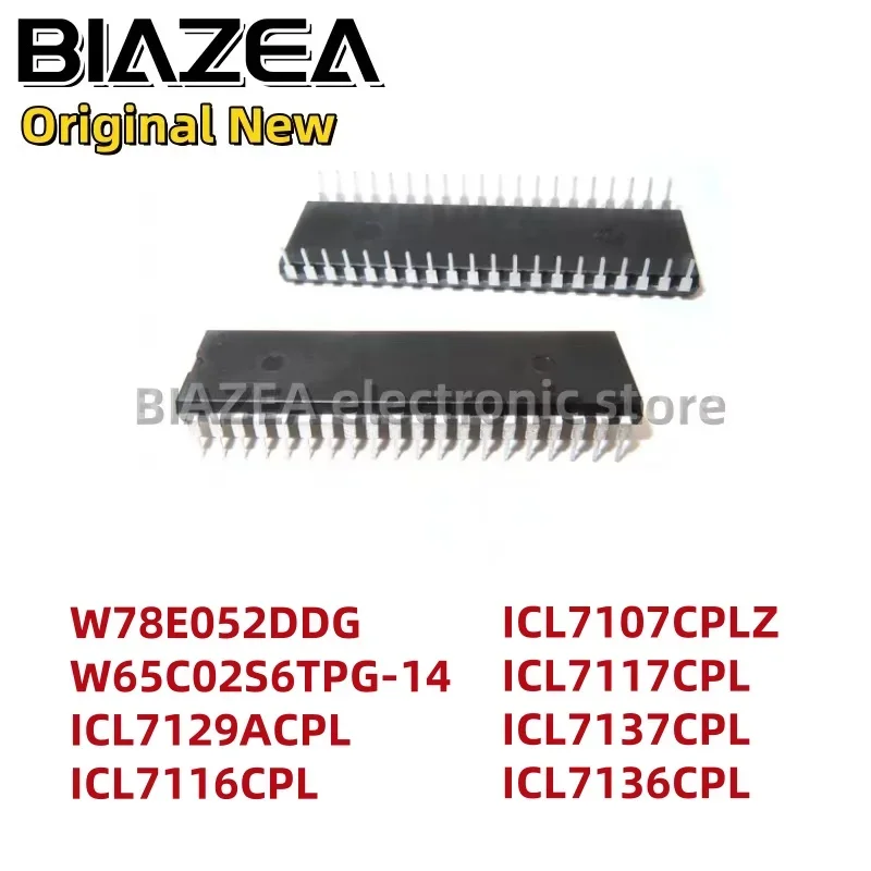 1 قطعة W78E052DDG W65C02S6TPG-14 ICL7129ACPL ICL7116CPL ICL7107CPLZ ICL7117CPL ICL7137CPL ICL7136CPL DIP40