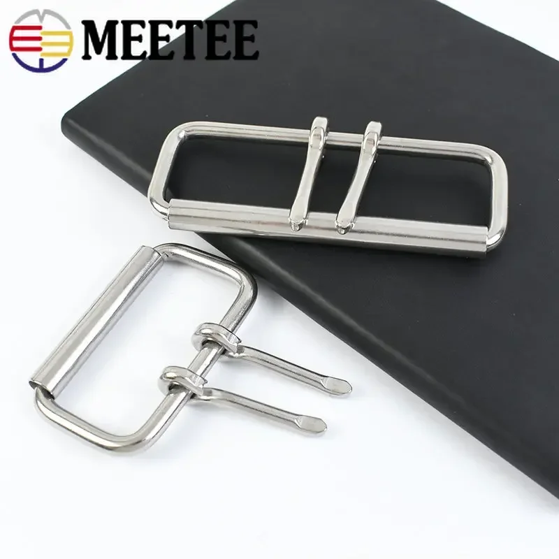 1PC ID52/60/102mm Stainless Steel Double Needle Belt Buckle Anti-allergy Metal Pin Buckles Head DIY Bag Hardware Accessories