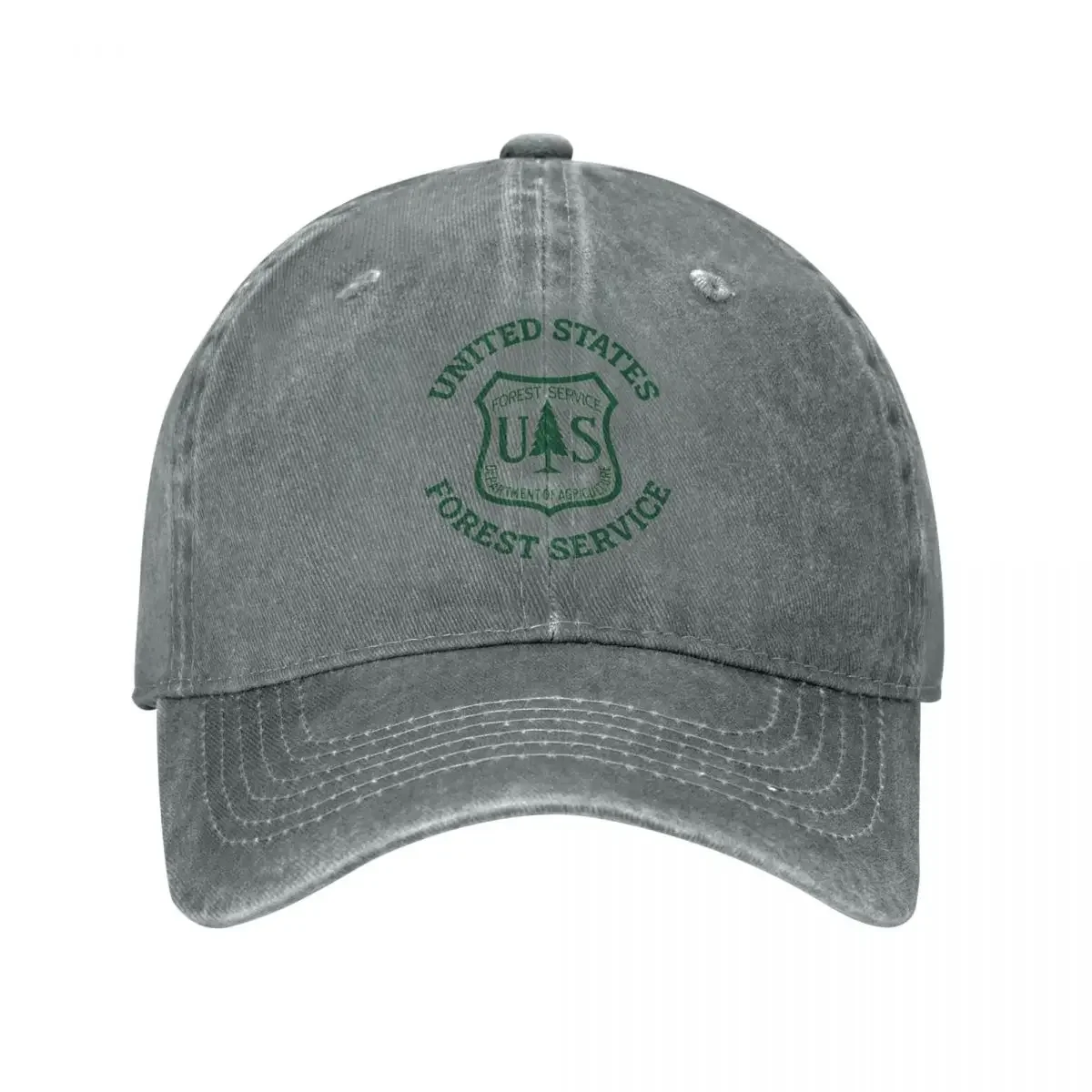 

US Forest Service USFS Baseball Caps Vintage Funny Denim Washed Snapback Cap Hip Hop Workouts Caps Original Hat for Men Women