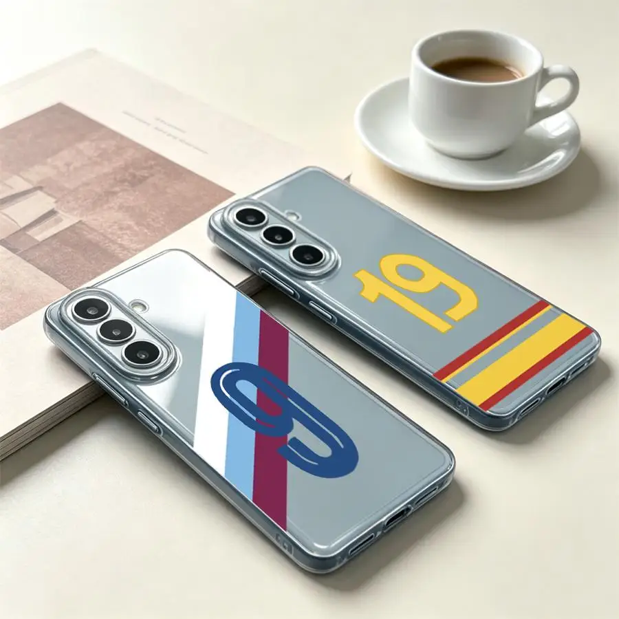 Number 19 Stripes Case for Samsung Galaxy A52 A31 A36 A27 A54 A15 A55 A23 A25 A51 A33 A52 A14 A16 A34 A35 A56 A50 A26 A24 Phone
