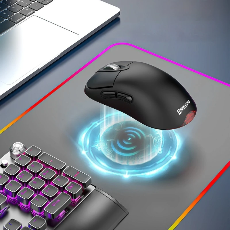 Mkespn W17 Mouse da gioco Bluetooth wireless tri-modale E-Sports Tipo-C Ricarica Programmazione personalizzata Design ergonomico Regalo per laptop