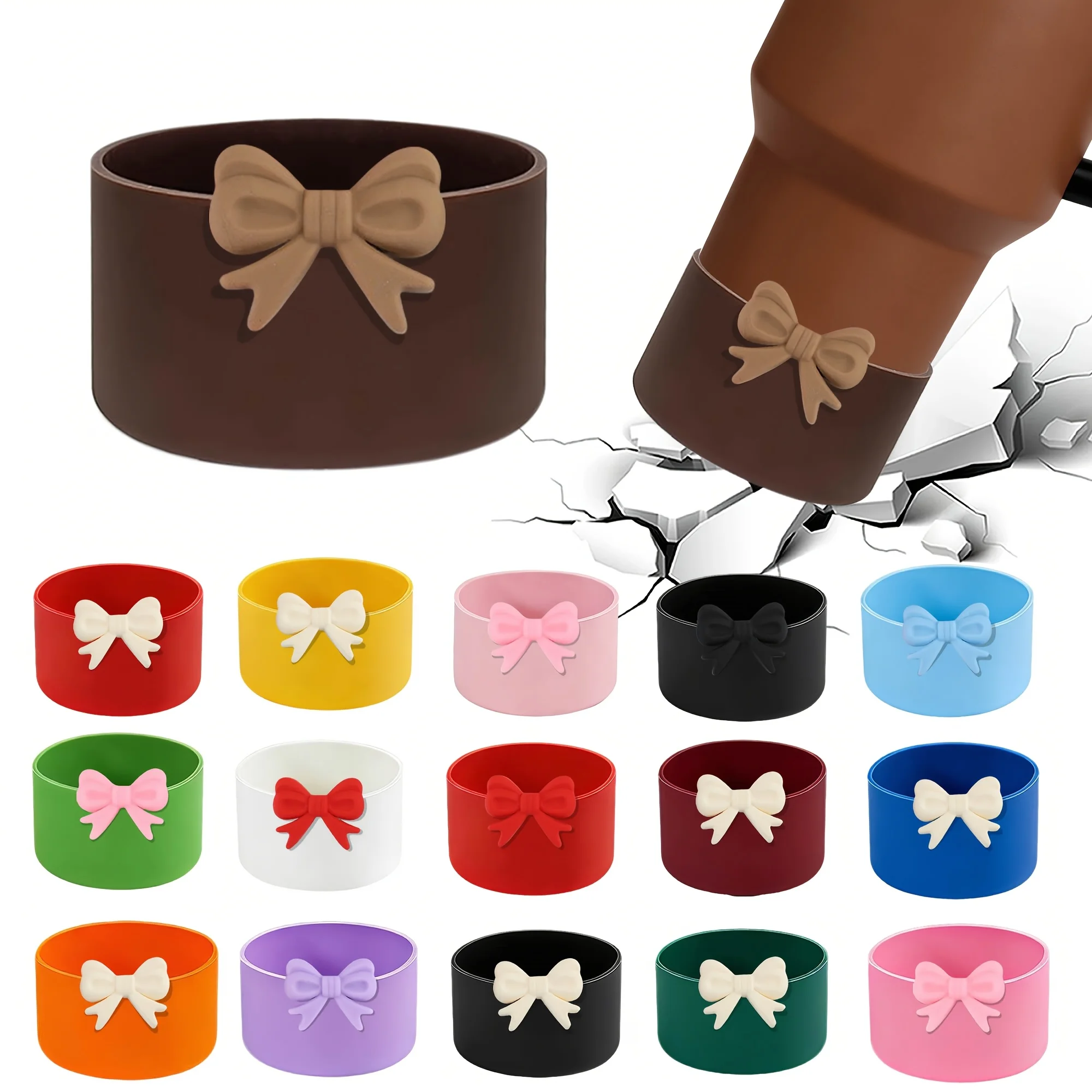 

Silicone cup sleeve, non-slip protective base, bottom protective sleeve accessories for water bottles
