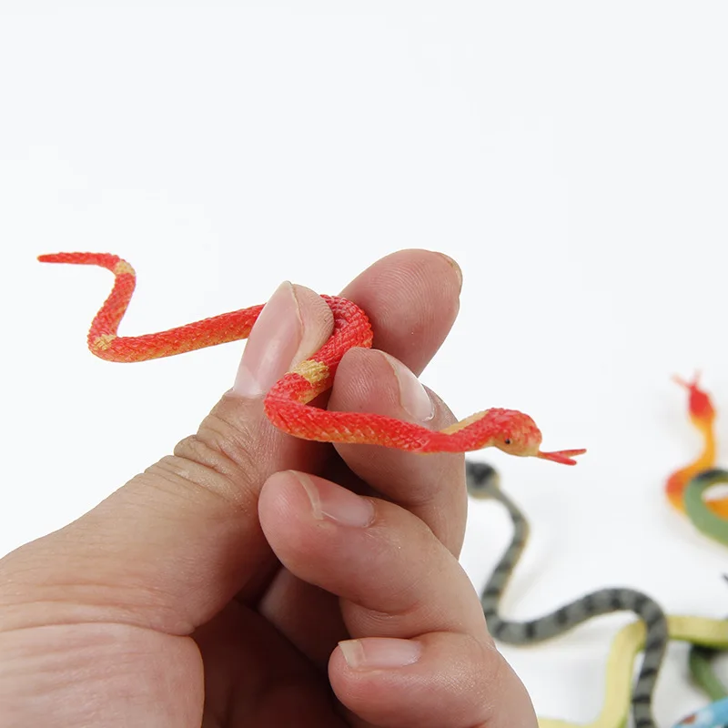 12 قطعة ثعبان واقعي صغير السلكية الاشياء الكمامة الهدايا مضحك المزحة لعب للمراهقين بنين بنات هدايا الحفلات تخزين المواد