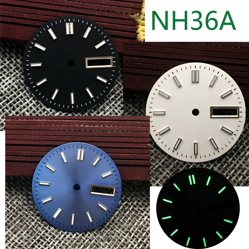 Substitute Seiko modified literal dial strip nails luminous 28.5mm Turtle King literal adaptation NH36 movement