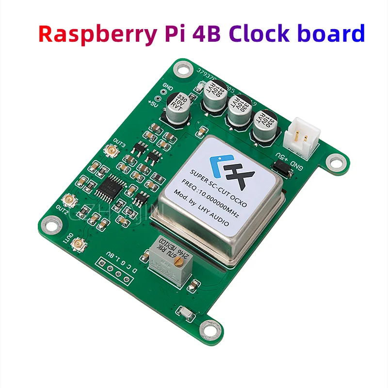 LHY AUDIO Raspberry Pi 4B Upgraded and Modified OCXO Ultra Low Phase Noise Thermostatic Crystal Oscillator Clock Board