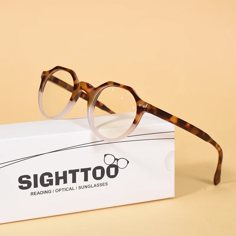 Sighttoo Dekorative Computer Brillen Rahmen Für Frauen Blau Licht Lesebrille Runde frauen Brillen Mit Rahmen Brillen + 1