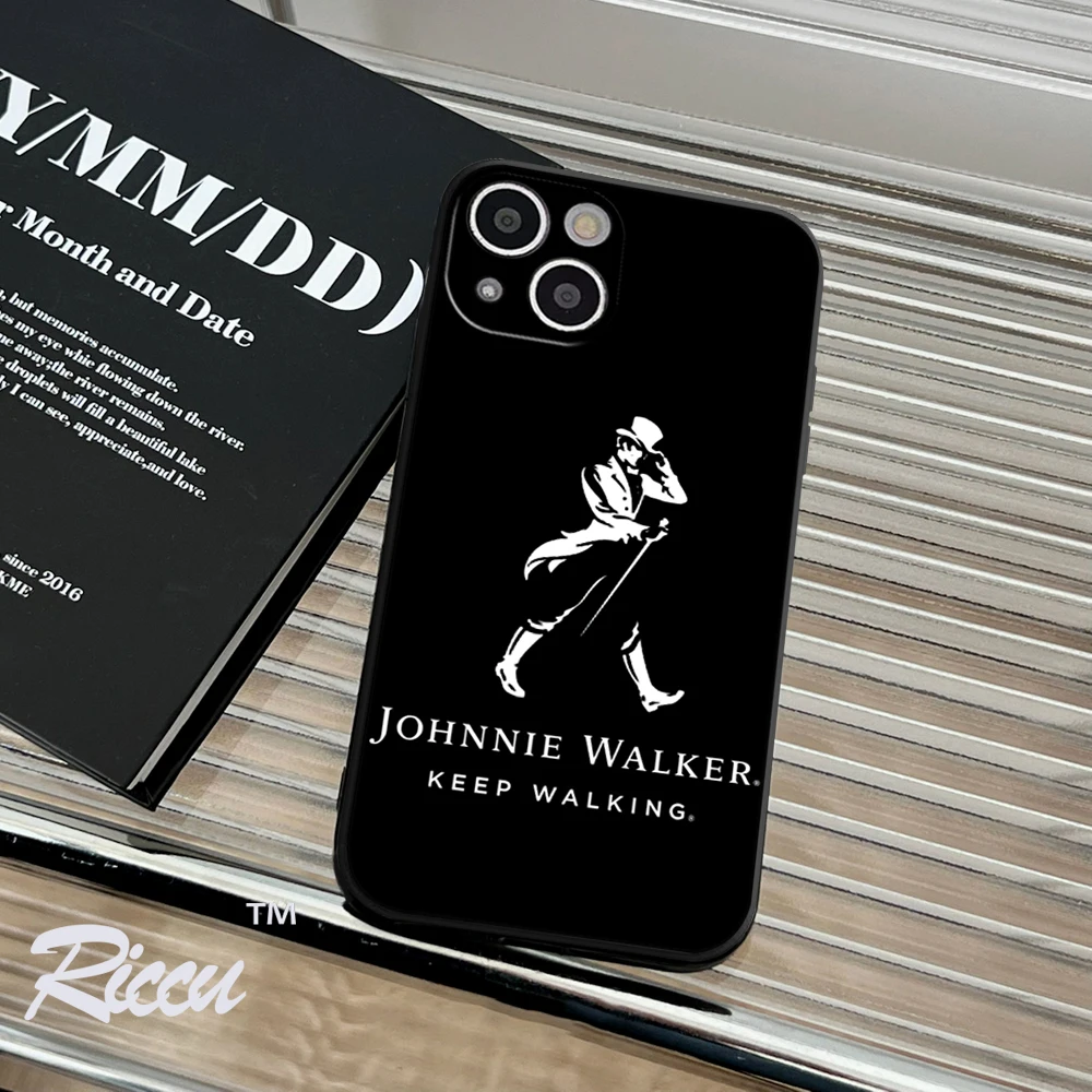 RICCU FOR IPhone 14 Johnnie Walker Logo Phone Case IPhone 14 11 12 Pro 8 7 Plus X 13 Pro MAX SE2020 6 Plus XR XS 13 Covers