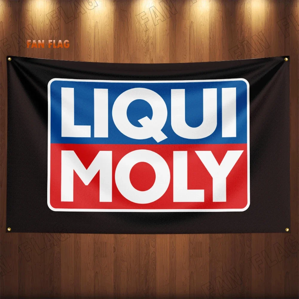 3x5Ft LIQUI MOLYs Oil Gasoline Flag Banners Diesel Fuel Petrol Flag Banners Garage Car Tapestry Flag Garage Outdoor Decor