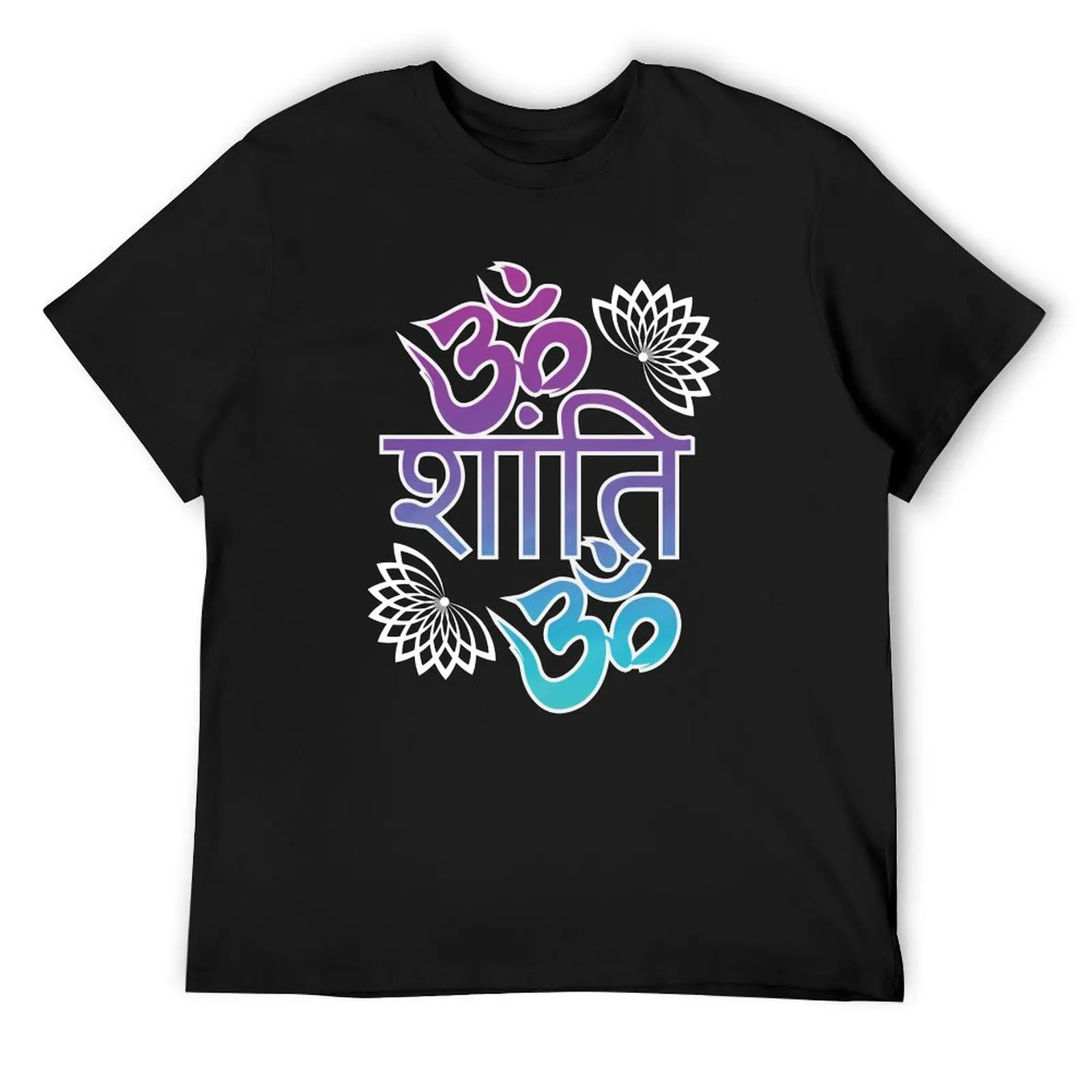 Om shanti - yoga design! T-Shirt shirts graphic tees graphics mens t shirts