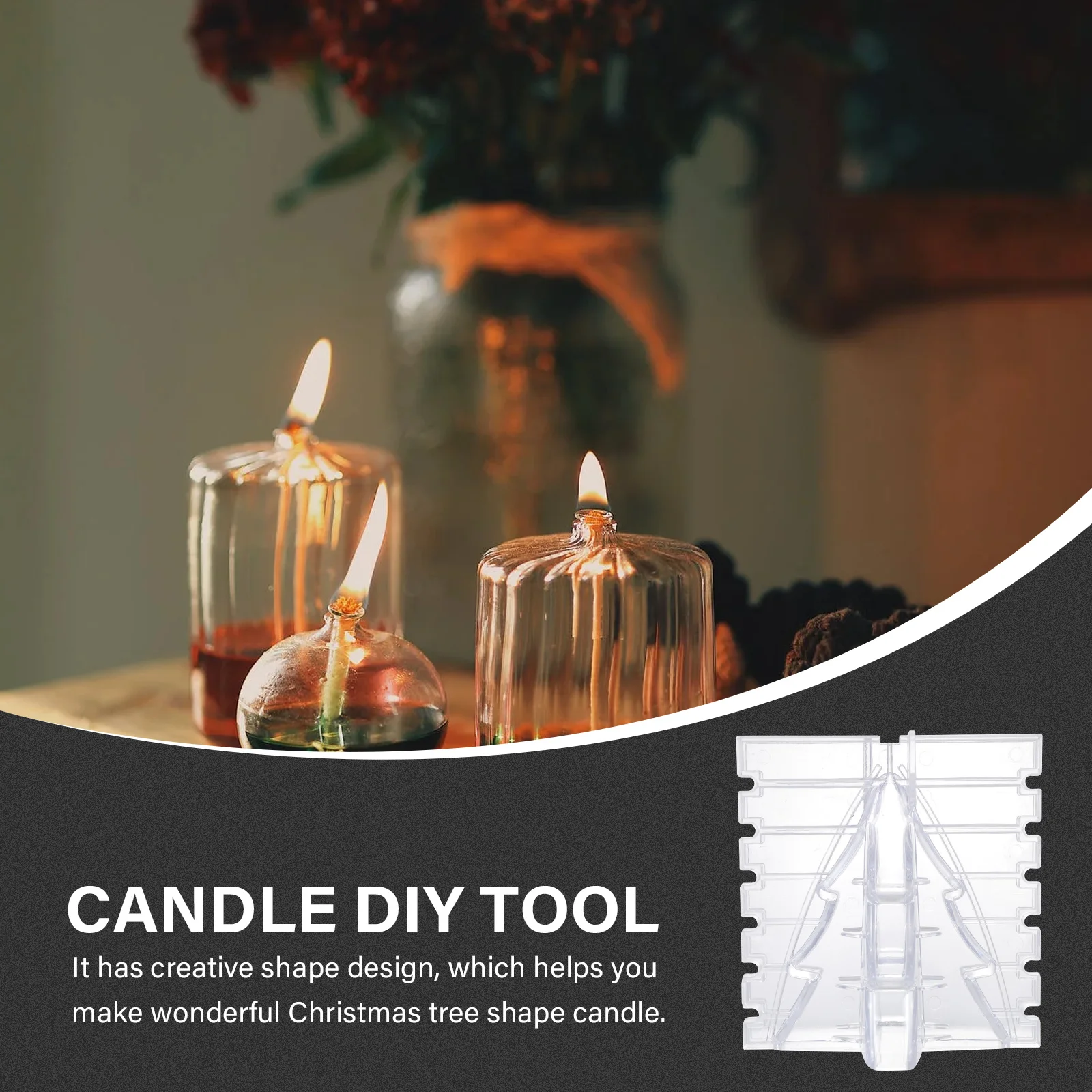 

Christmas Tree Shape Mold DIY Scented Making Tool for Handmade Craft Lightweight Portable Easy Demould Smooth