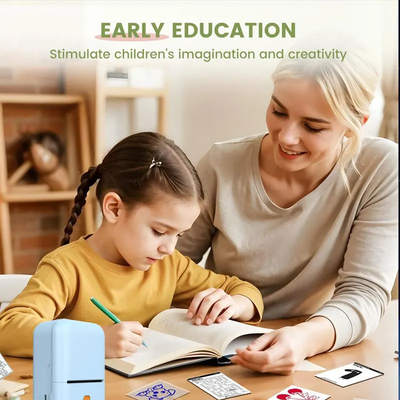 

Mini Handheld Portable High-definition Label Printer Small Thermal Sticker Label Machine Suitable for Children's Learning Gifts