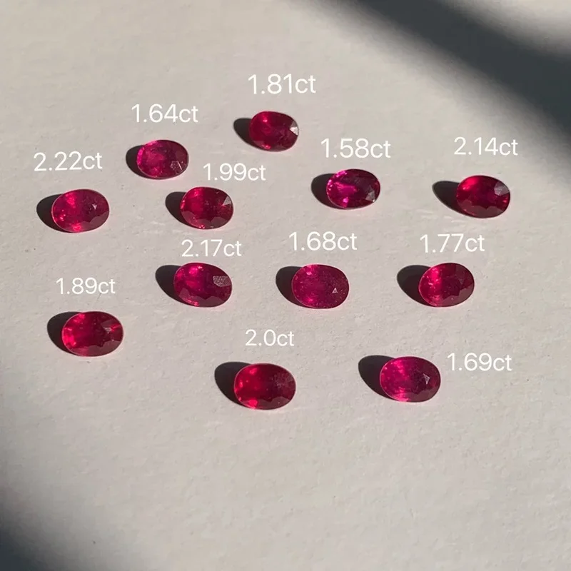 

Ruif Amazing Have Good Inclusion Natural Filled Ruby Oval 6x8mm Semi-precious Stone for High Jewelry Making