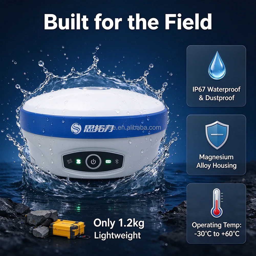 Stonex S9II/S900+/S900A GNSS RTK GPS Receiver SurPad App Survey Equipment Tilt Surveying Rover Station IP67 Rated - 30℃-60℃