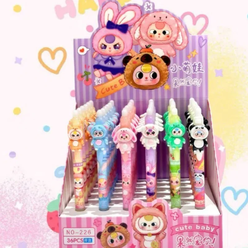 

Симпатичные гелевые ручки Babay, 36 шт., 0,5 мм, Bue kawaii, новый шпон из смолы, мультяшные офисные студенческие ручки, оптовая продажа, подарки на день рождения