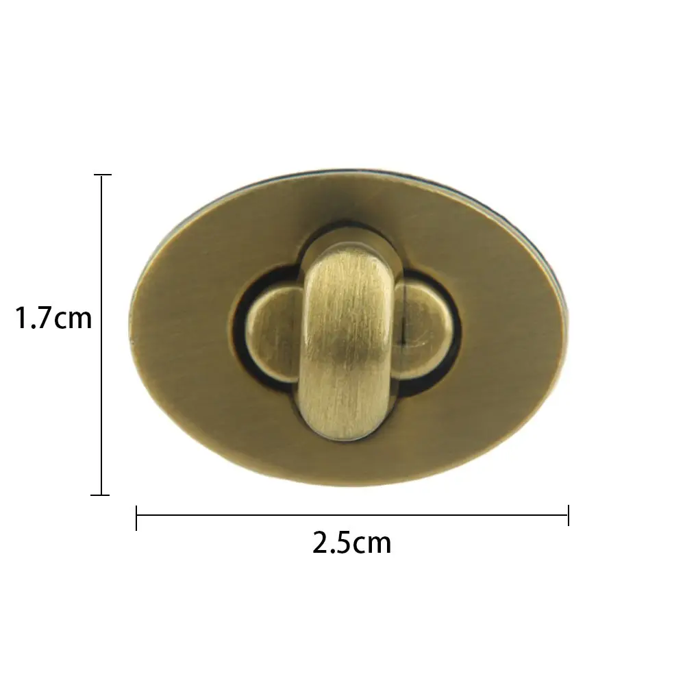 Exquisite Handbag Egg Shape Oval Clasp Turn Lock Hardware DIY