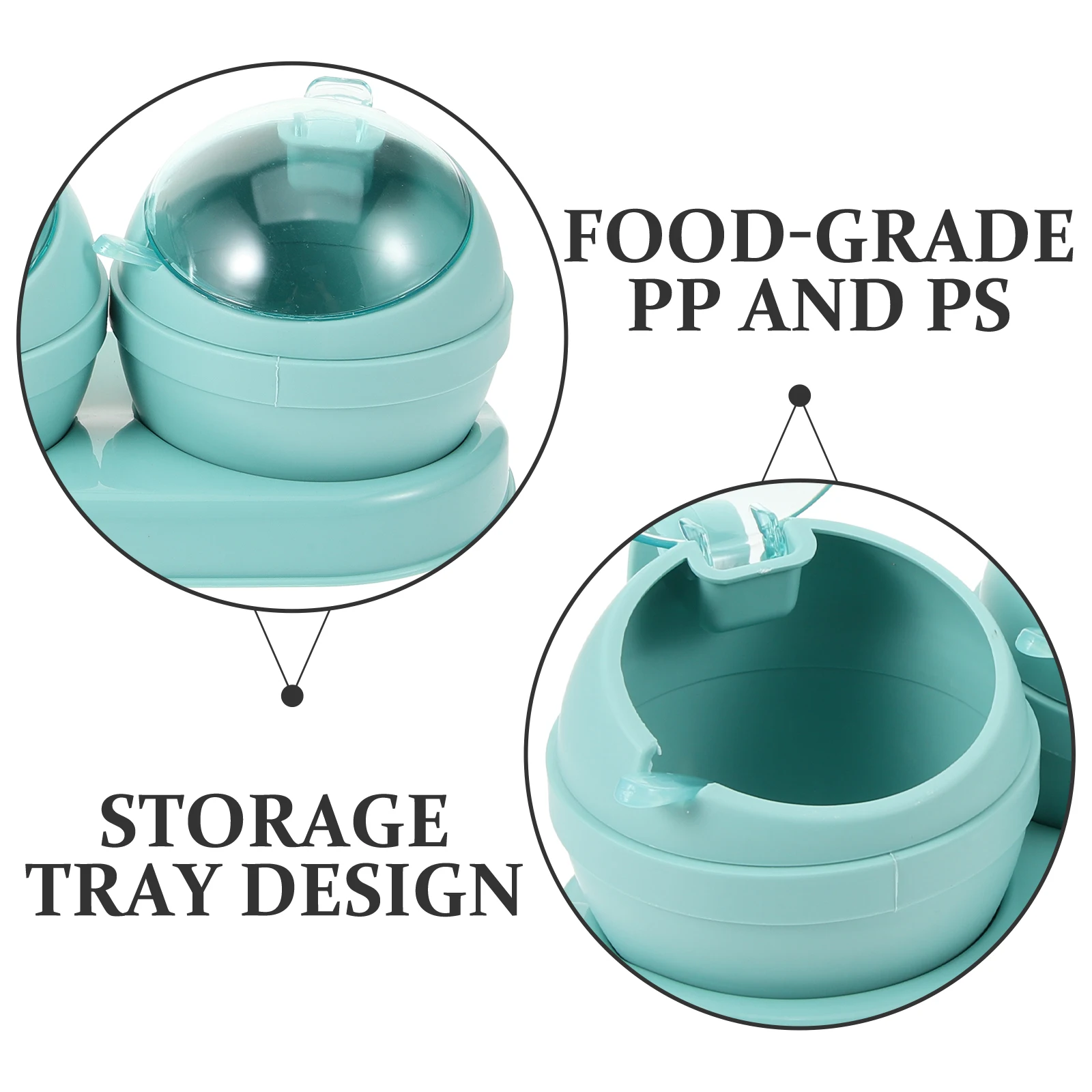 Seasoning Box Food Grade Material Condiment Containers Spice Jars Storage Tray Kitchen ganization Salt Pepper