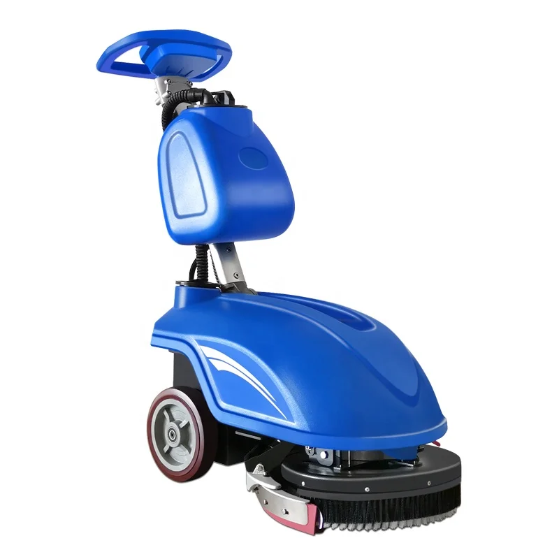 Mini Compact Automatic Floor Washer & Dryer Hand Push For Cleaning And Sweeping Floor Scrubber