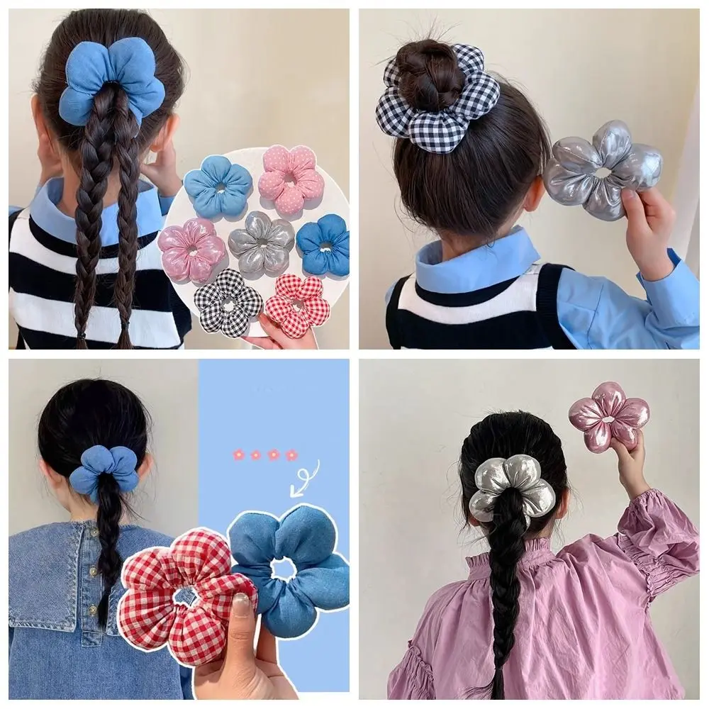 Coleteros de flores con forma de flor para niños, tela rellena de