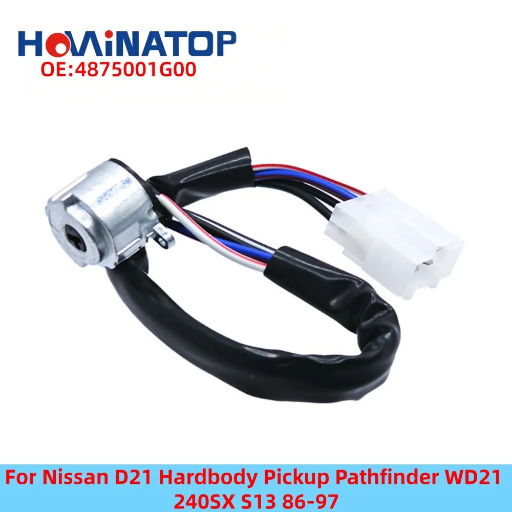 

HOWINATOP 4875001G00 Ignition Starter Switch 5Pin For Nissan D21 Hardbody Pickup Pathfinder WD21 240SX S13 86-97 OEM Replacement