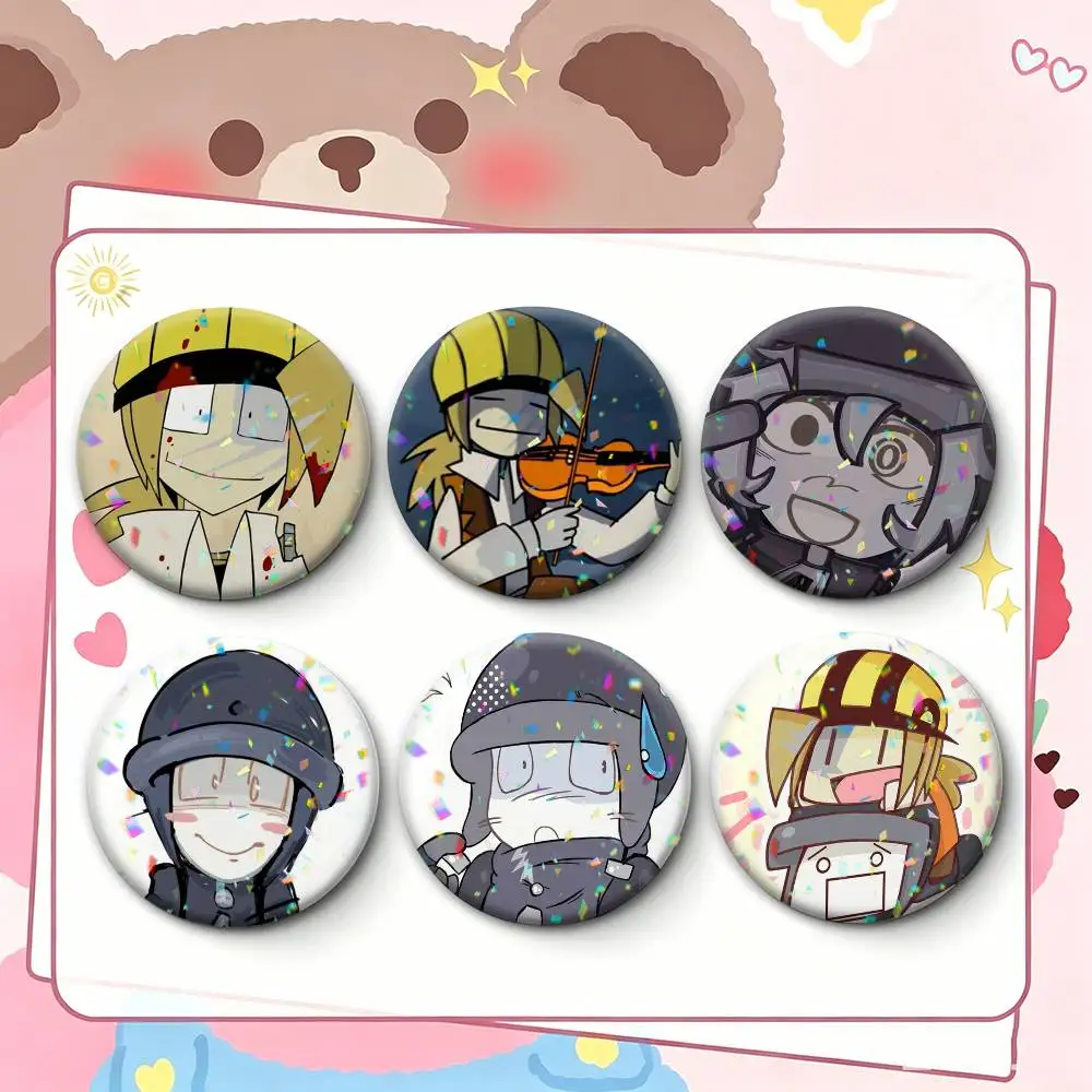 COOL L-Law Of Talos Badges Anime Créatifs en Fer Blanc, Épingles à Bouton, Broches, Badges pour Vêtements et Sacs à Dos