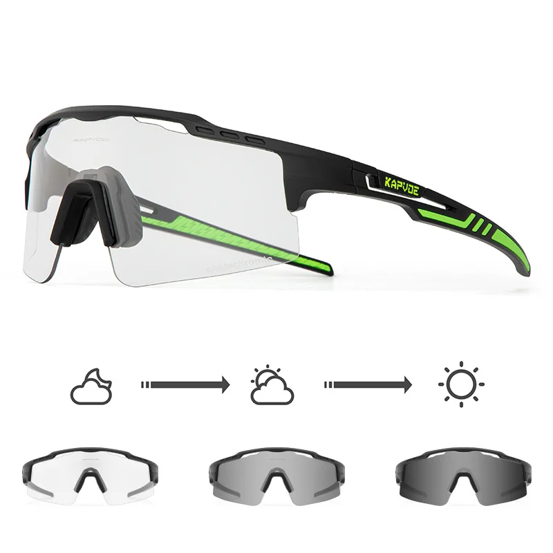 Photochromic 2024 Men Women Road Bike Glasses Cycling Eyewear Bicycle MTB Discoloration Goggles Sport Fishing Running Sunglasses