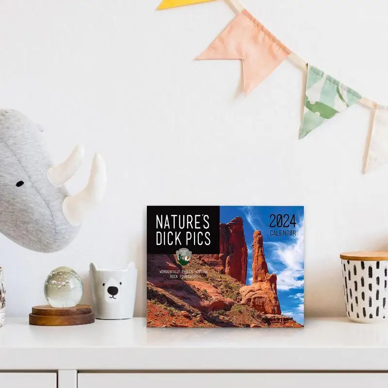 Nature's dicks ปฏิทิน2024ตลกนำเสนอ dicks ของปฏิทินผนังธรรมชาติ2024การเขียนรายเดือนมุ่งเน้นการวางแผน