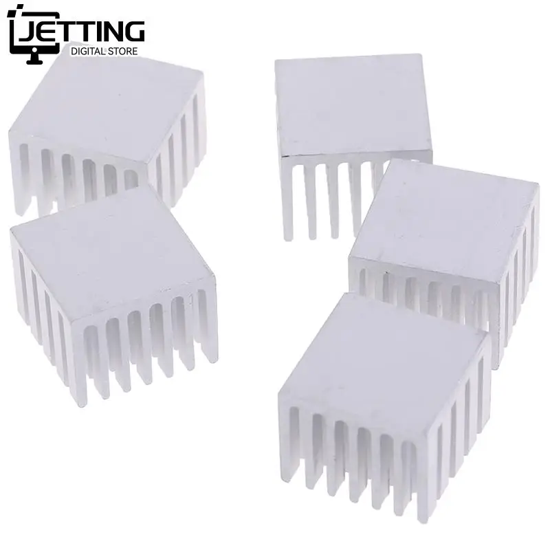 5Pcs 20x20x15/10mm Cooling Accessories DIY Heatsink CPU GPU Chip Aluminum Heatsink