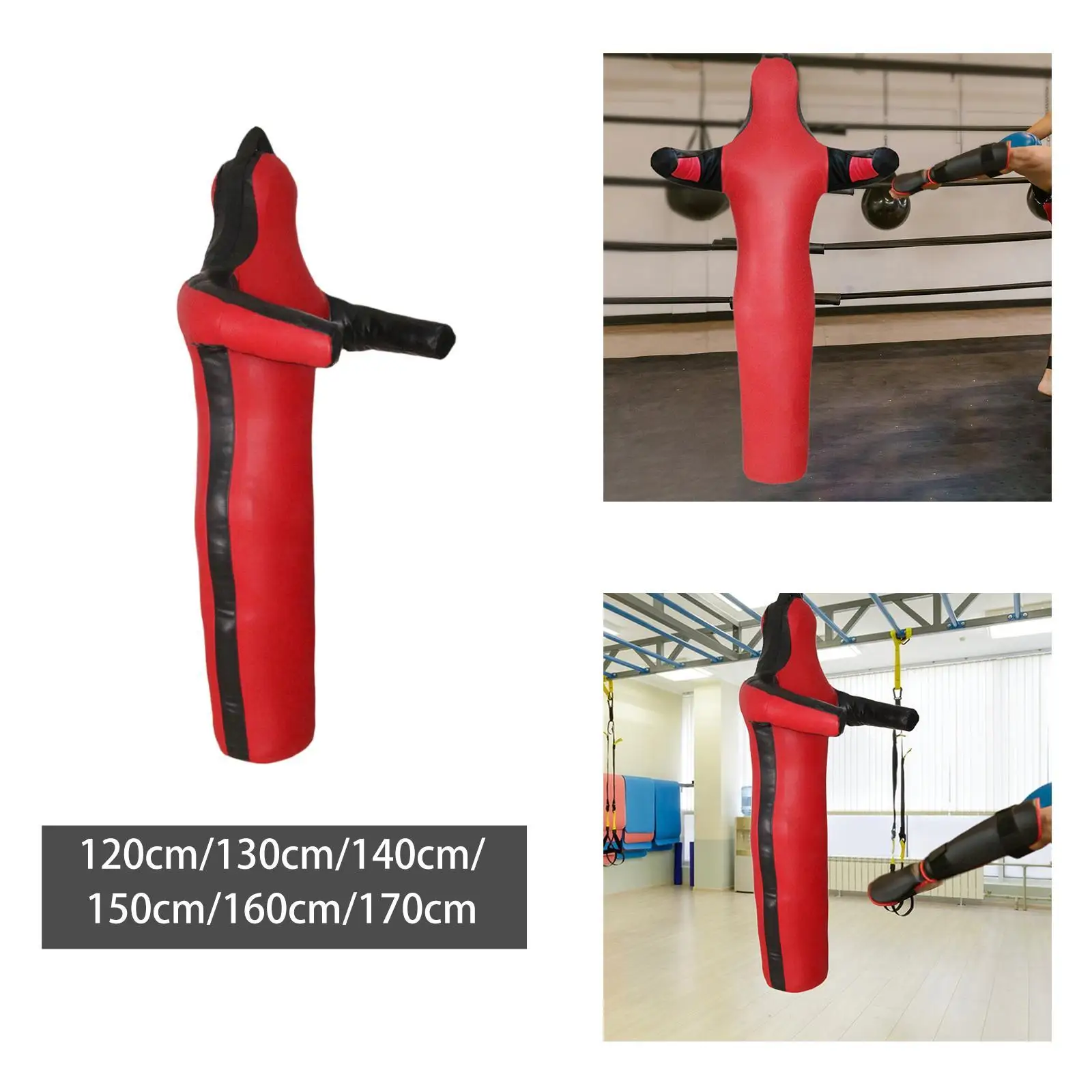 Mma Grappling Punching Dummy Bag Empty Unfilled Hanging Throwing Mma Training Bag Boxing Bag for Men Women Kids Wrestling Dummy