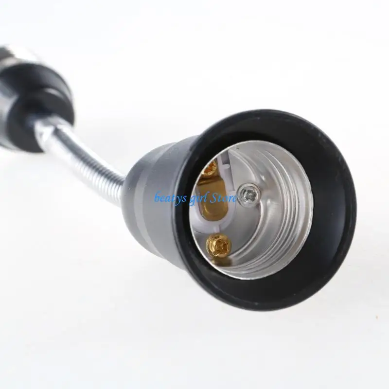 C7AB E27 to E27 Camera and Fan Bulb Adapter Extendable and Rotatable 19cm Length