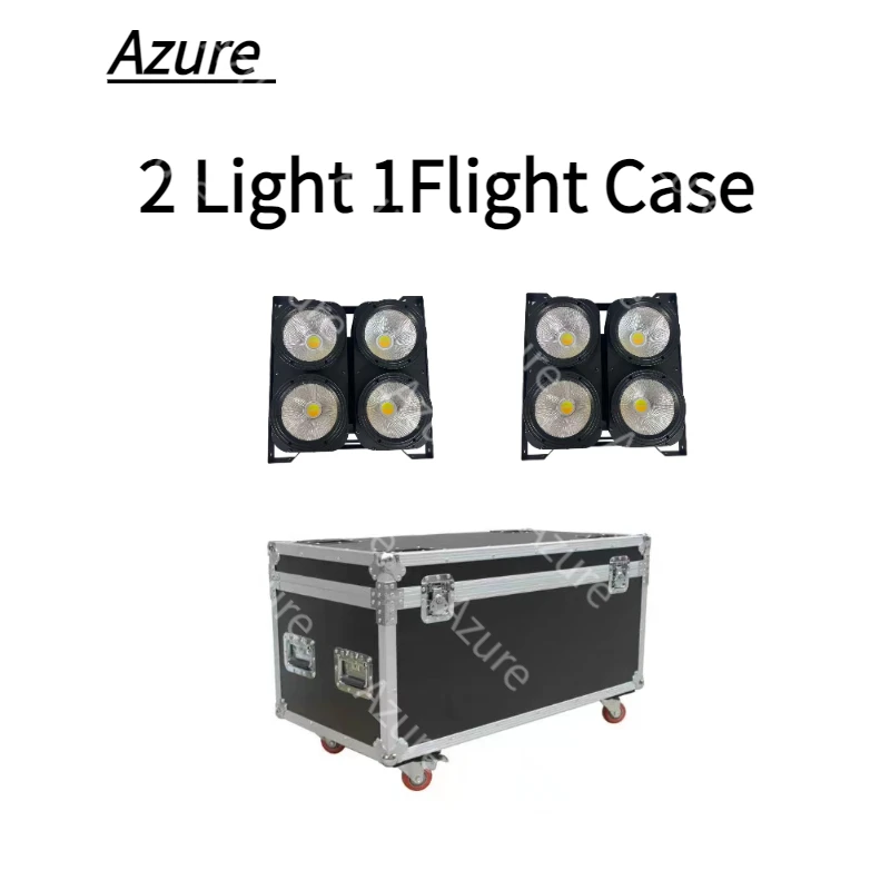 2pcs 4Eyes 400W LED COB Blinder Professional Audience Stage Lighting Effect DMX DJ Disco Bar Club Party Wedding Birthday Lights