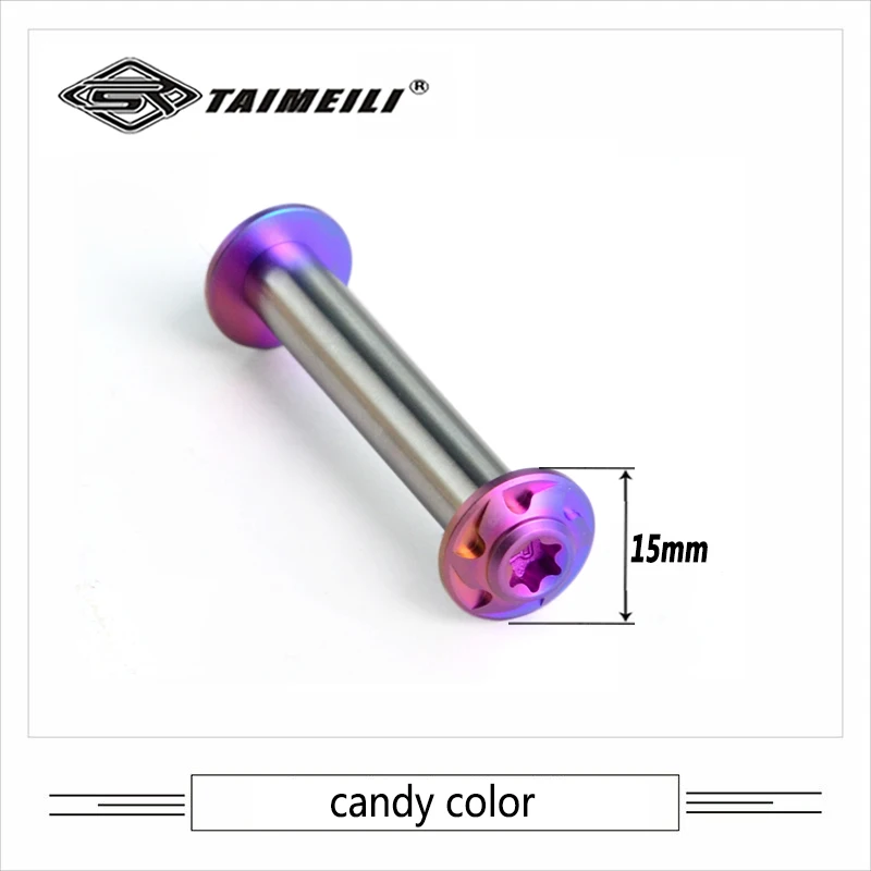 TAIMEILI Titanlegierung Fahrrad-Hinterbaugelenk/Schraube für die Aufhängung 18mm-85mm Reparatur und Modifikation 1 Stück – Detail 7