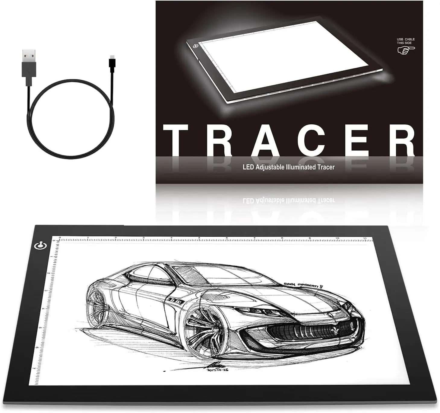 

Ultra-Thin 9x12 Inch LED Light Box for Tracing, Drawing, Tattoo Transfer, Diamond Art Painting