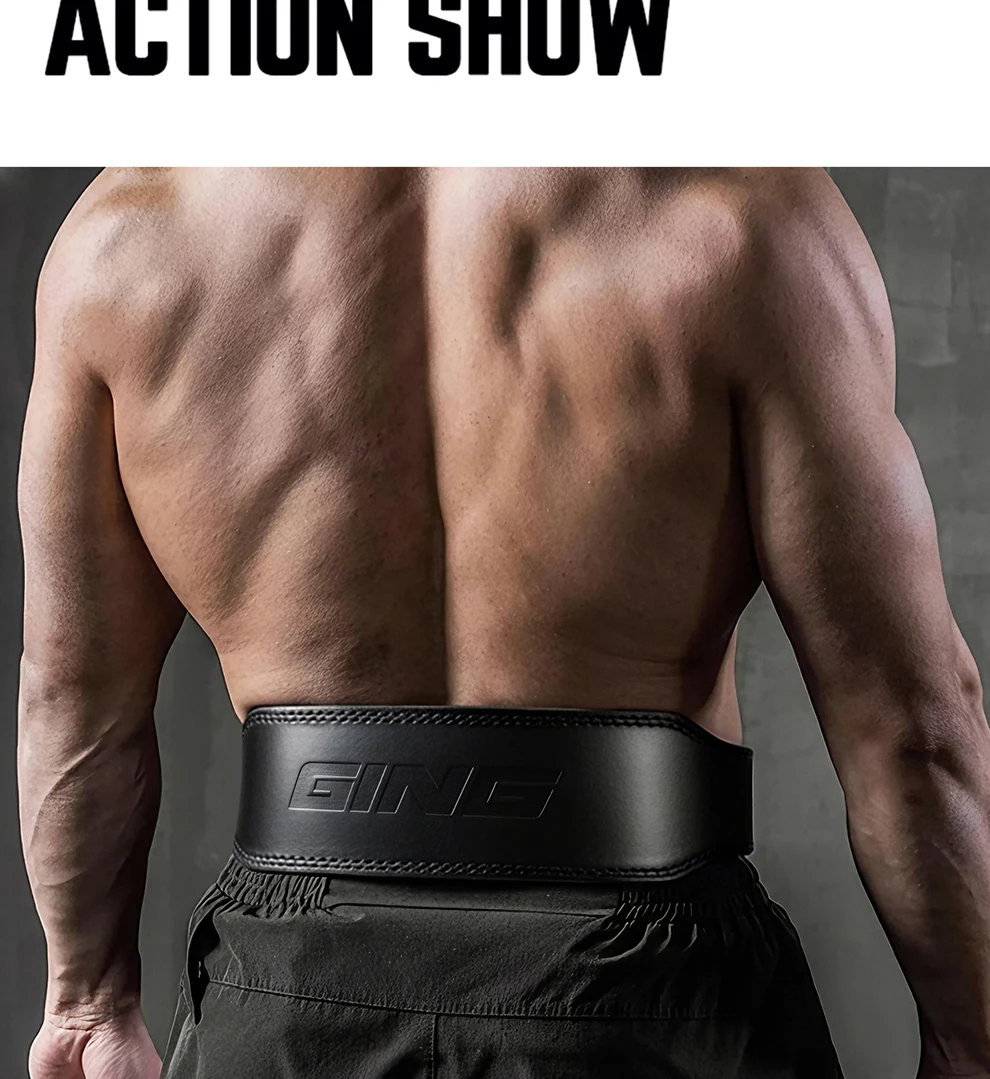 10/15 cm breiter Fitnessgürtel, Kniebeugen- und Deadlift-Gürtel, Gewichthebergürtel für Männer, professionelle Schutzkleidung für Krafttraining. – Detail 7