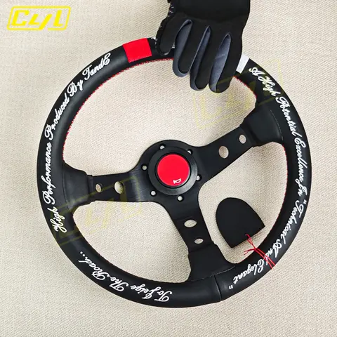 Racing Sport Steering Wheel JDM Universal 320mm Deep Dish Rally Drifting Steering Wheel