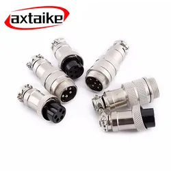 1Set Docking type GX16 2Pin 3Pin 4Pin 5Pin 6Pin 7Pin 8Pin Male & Female Docking Aviator Aviation Plug Socket Circular Connector