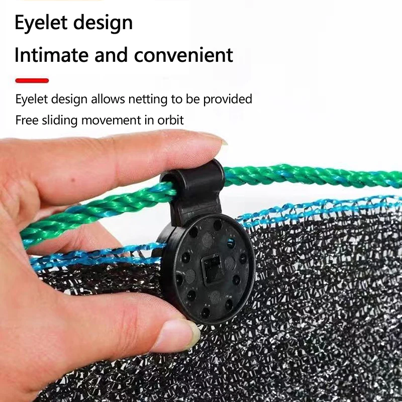 حار! 100 قطعة قماش للتظليل مقاطع بلاستيكية الشمس شبكة تظليل مقاطع الدفيئة النسيج تحديد المشابك جروميت سياج المعاوضة هوك #3