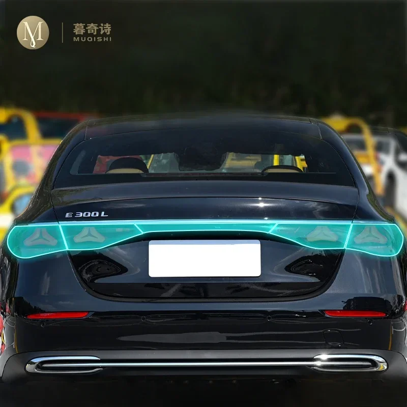 

MUQSHI внешние фары автомобиля прозрачная/копченая черная защитная пленка из ТПУ против царапин для Mercedes Benz W213 Class-E 2024