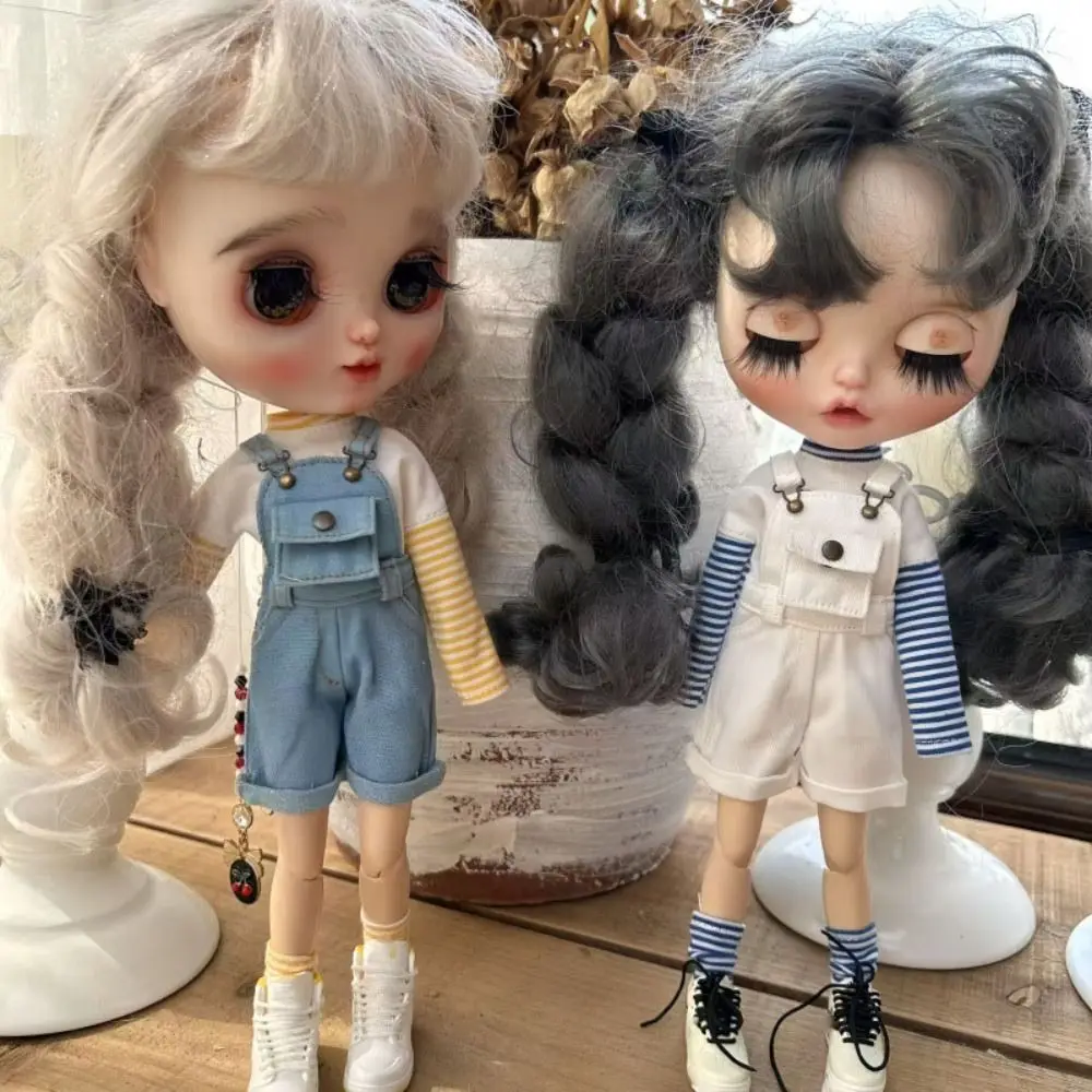 DIY Handmake Fashion Stripe Shirt 6 Styles DIY Gift Toys Casual Wear Shirts Clothes Accessories for for blythe Dolls