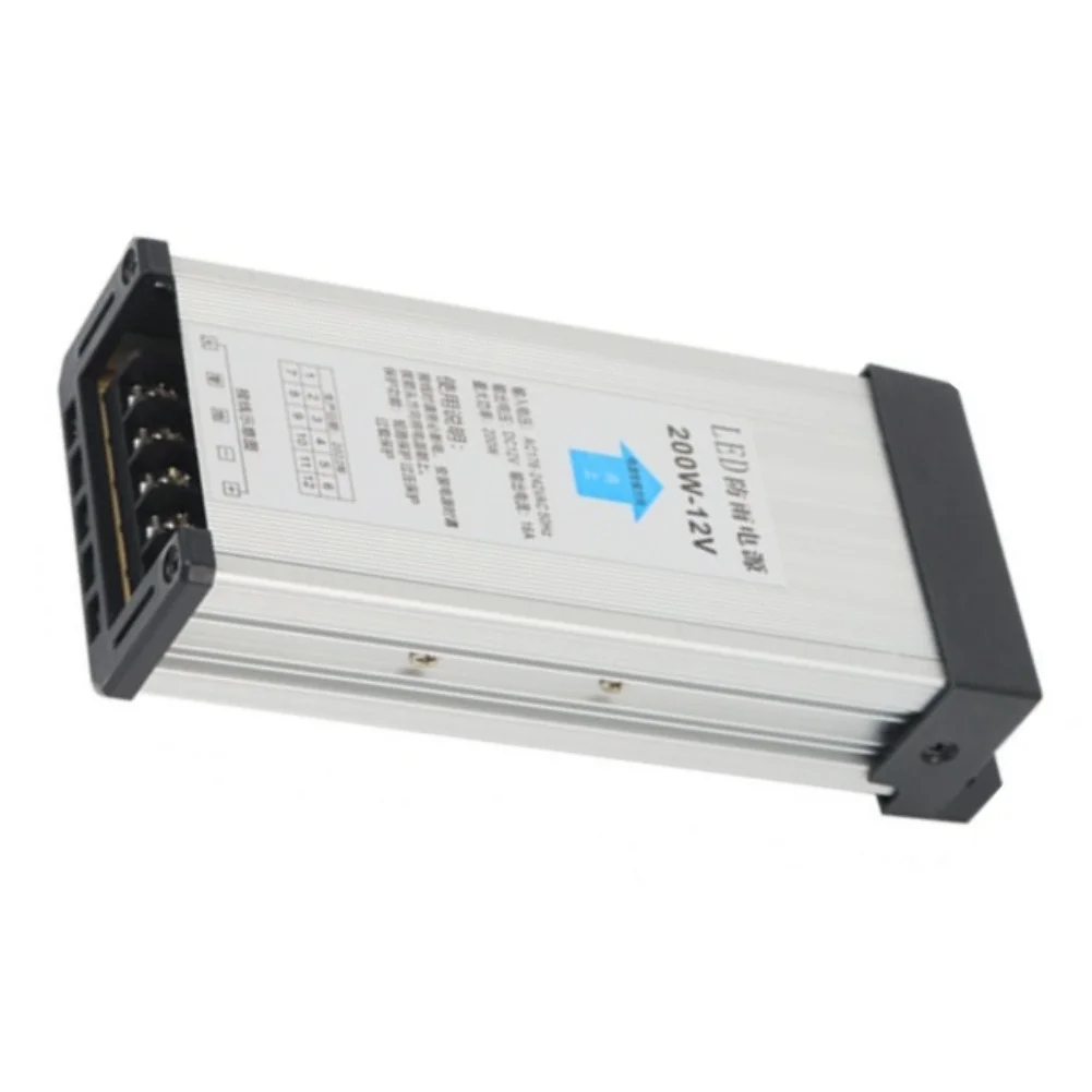Rainproof Switching Power Supply 12V200W For Transformer LED Illuminated Signage 12V 200W Output Short Circuit Protection
