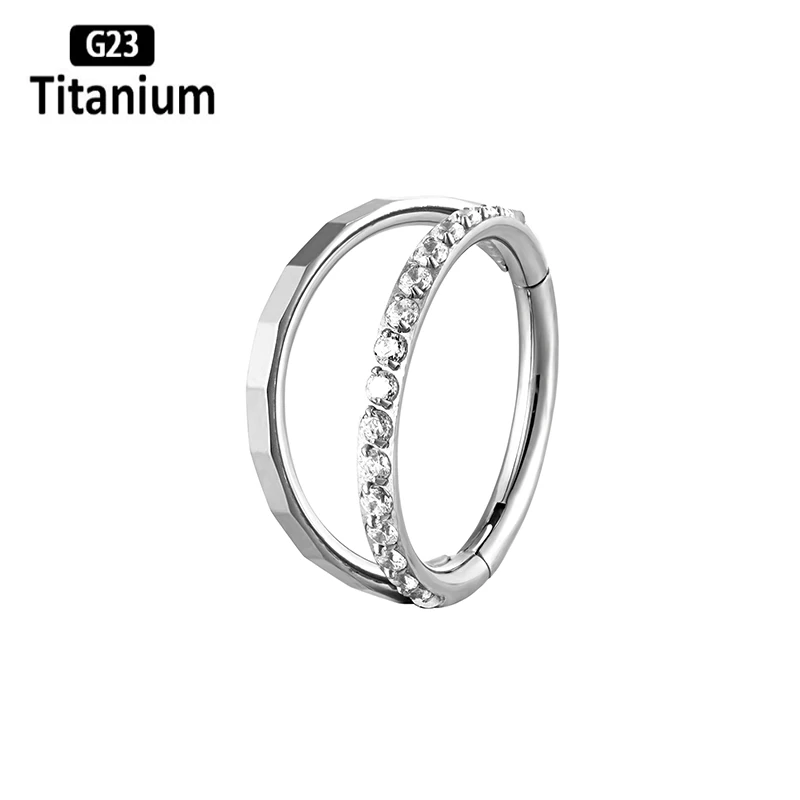 ASTM F136 التيتانيوم الأنف خواتم مسمار معدني تشيكوسلوفاكيا 8/10/12 مللي متر الحاجز هوب الزنمة الغضروف اللولب Daith الأذن ثقب مجوهرات للجسم القرط #4