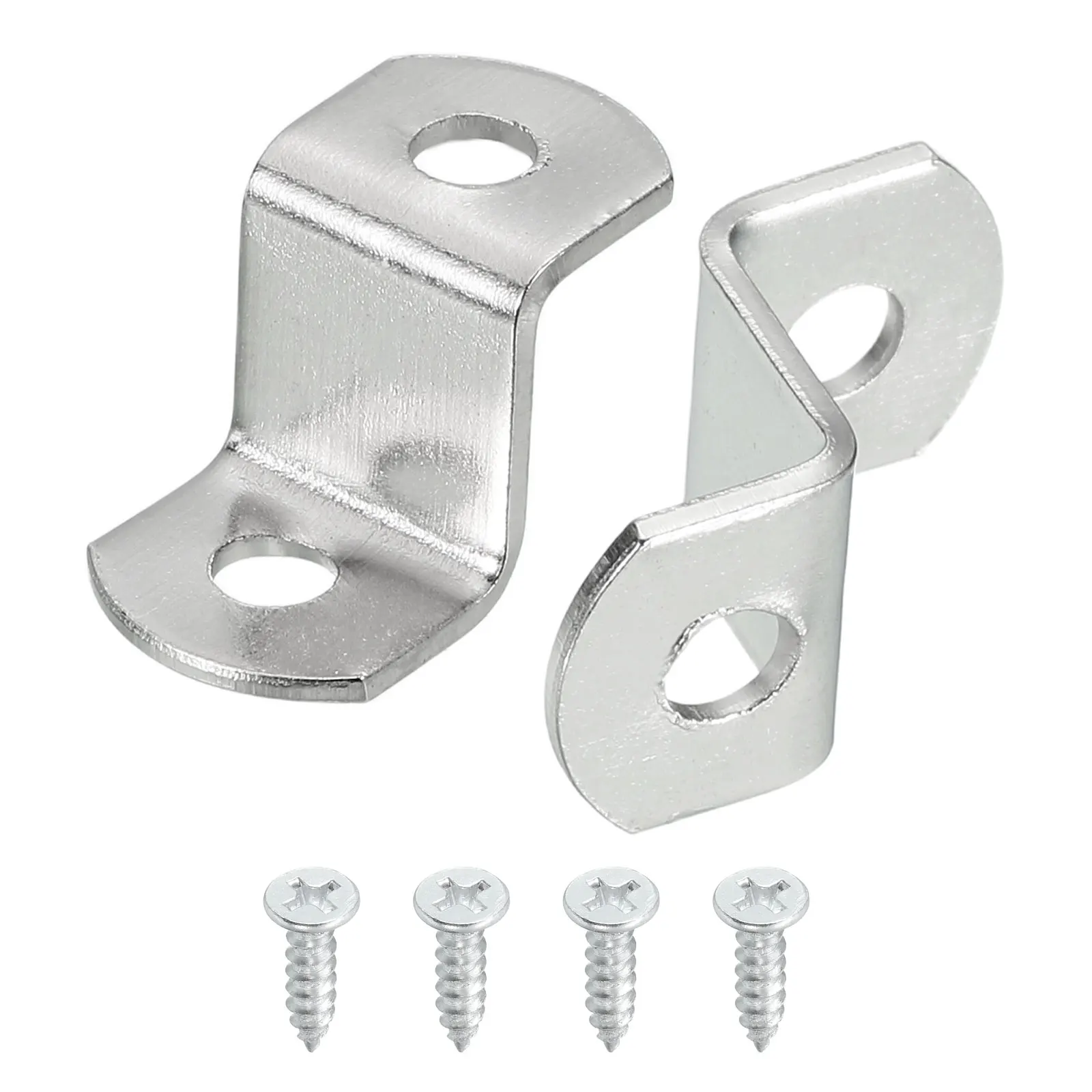 25-50pcs Offset Canvas Clips Picture Framing Mirror Clips Z Shape Canvas Painting Mounting Clips with 2 Mounting Hole