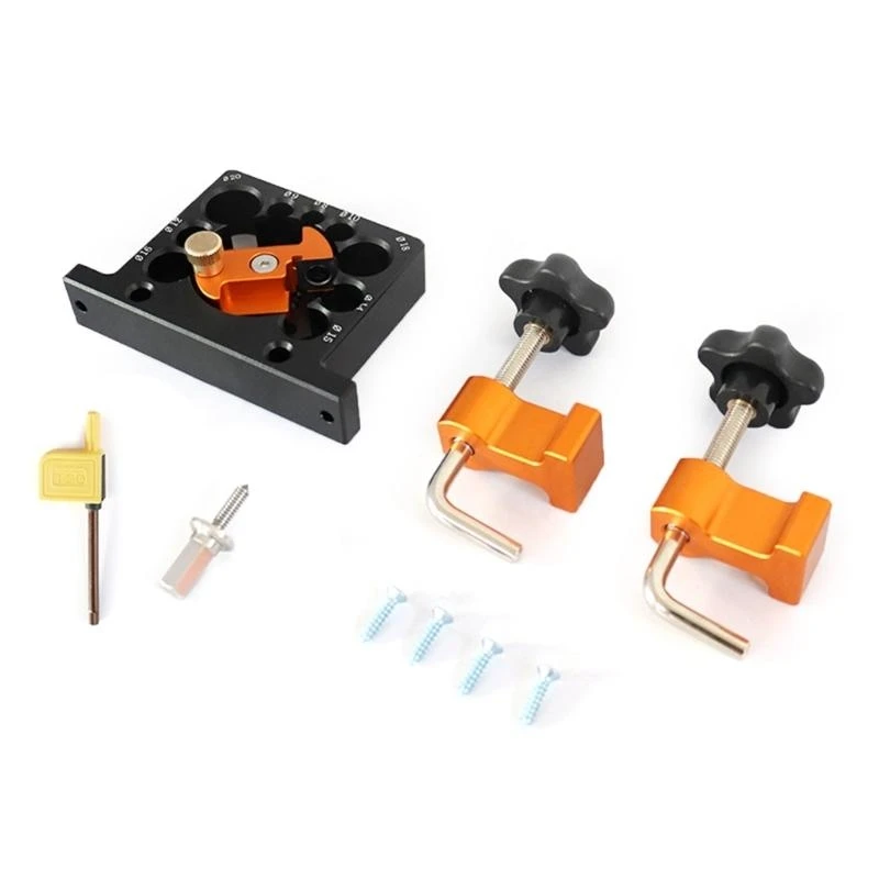 Dowel Cutter Plate Jig Kits with 9 Hole for Efficient and Accurate Crafting 831F